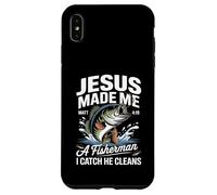 Jesus Made Me a Fisherman I Catch He Cleans Christian Bible Case for iPhone XS Max