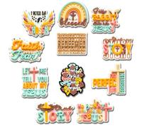 Jesus Marine Animals Engineering Vehicle Shoe Charms for Croc, Dog Cat Panda Bee Decorations for Croc Clogs, S, Polyvinyl Chloride, No Gemstone