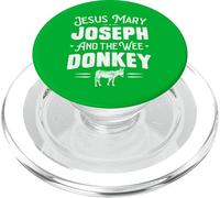 Jesus Mary Joseph and the Wee Donkey. Funny Irish Saying PopSockets PopGrip for MagSafe