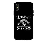 Jesus Math 2 Fishes 5 Breads Feeds The 5000 Miracle Bible Case for iPhone X/XS