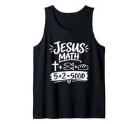Jesus Math 2 Fishes 5 Breads Feeds The 5000 Miracle Bible Tank Top