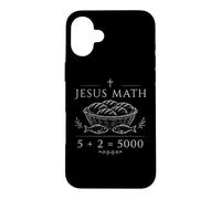 Jesus Math 5 Plus 2 Equals 5000 Biblical Miracle Faith Pray Case for iPhone 16 Plus