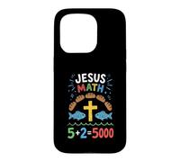 Jesus Math Loaves and Fish Miracle Faith Case for iPhone 15 Pro