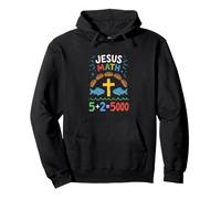 Jesus Math Loaves and Fish Miracle Faith Pullover Hoodie