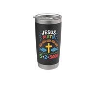 Jesus Math Loaves and Fish Miracle Faith Stainless Steel Insulated Tumbler