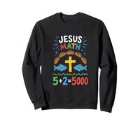 Jesus Math Loaves and Fish Miracle Faith Sweatshirt