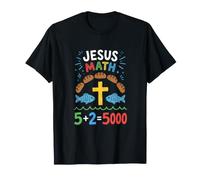 Jesus Math Loaves and Fish Miracle Faith T-Shirt