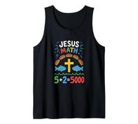 Jesus Math Loaves and Fish Miracle Faith Tank Top