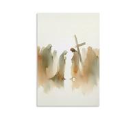 Jesus Meets His Mother Inspiring Wall Art Paintings Canvas Prints Poster Artwork for Living Room Bedroom Bathroom Office Home Decor 20x30inch(50x75cm)