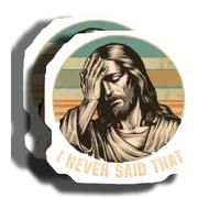 Jesus Meme Magnets - I Never Said That Magnet - Religious Humor Magnets - 2 Pack - 5" On Longest Side - Made in USA - PLDFMAG3968