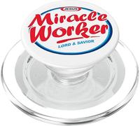 Jesus Miracle Worker Christian Faith Inspired Born Again Art PopSockets PopGrip for MagSafe