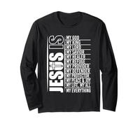 Jesus My Everything Christian Faith Savior Provider Healer Long Sleeve T-Shirt