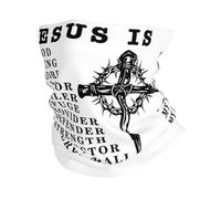 Jesus My God King Lord Christianty Black Unisex Snood Scarf Soft Snoods Lightweight Face Covering Scarf For Running Motorcycle Hiking Cold Weather