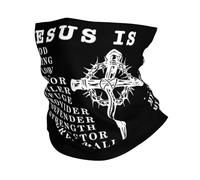 Jesus My God King Lord Christianty White Men Women Neck Warmer Soft Face Covering Scarf Lightweight Snoods For Walking Winter Outdoor Cold Weather
