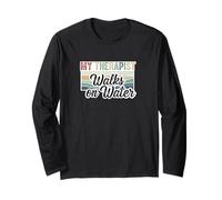 Jesus My Therapist Walks on Water Jesus Matthew 14:27 Long Sleeve T-Shirt