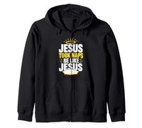 Jesus Naps Be Like Christian Zip Hoodie