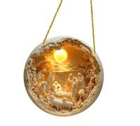 Jesus Nativity Acrylic Door Sign Hanging Door Decor Religious Easter Door Wall Decor for Farmers