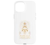 Jesus Nativity Oh Come Let Us Adore Him Vintage Adult Case for iPhone 15