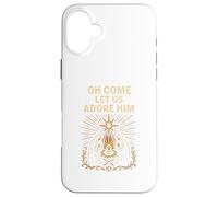 Jesus Nativity Oh Come Let Us Adore Him Vintage Adult Case for iPhone 16 Plus