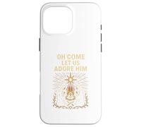 Jesus Nativity Oh Come Let Us Adore Him Vintage Adult Case for iPhone 16 Pro Max