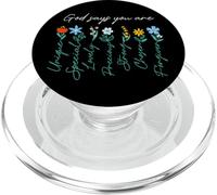 Jesus Never God Says You Bless The Way The Truth ART ON BACK PopSockets PopGrip for MagSafe