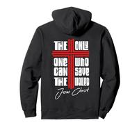 Jesus Never God Says You Bless The Way The Truth ART ON BACK Pullover Hoodie