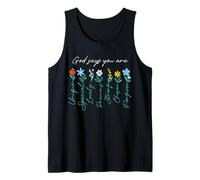 Jesus Never God Says You Blessed The Way The Truth The Life Tank Top
