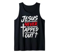 Jesus Never Tapped Out Christian Wrestling Apparel Tank Top