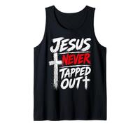 Jesus Never Tapped Out Christian Wrestling Apparel Tank Top