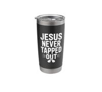 Jesus Never Tapped Out Stainless Steel Insulated Tumbler