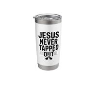 Jesus Never Tapped Out Stainless Steel Insulated Tumbler