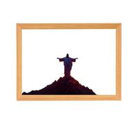 Jesus Night Light | 4d LED Christ Frame Light | Decorative Christian Wall Art LED Religious Home Decoration for Birthday Living Room, Christmas & Church