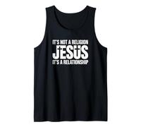 Jesus Not A Religion It's A Relationship Christian Quote Tank Top