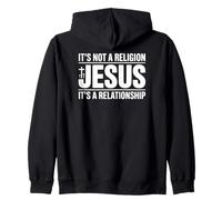 Jesus Not A Religion It's A Relationship Christian Quote Zip Hoodie