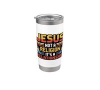 Jesus Not A Religion It's A Relationship Stainless Steel Insulated Tumbler