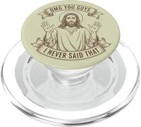 Jesus Omg you Guys I never Said That Christian Funny PopSockets PopGrip for MagSafe