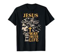 Jesus On The Path Truth Life Christian John 14:6 Bible Verse T-Shirt