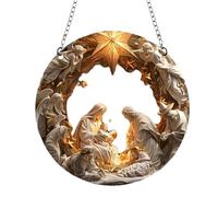 Jesus Ornaments for Christmas Tree, Nativity Ornaments Jesus Ornament, Religious Ornaments Holiday Pendant, 2D Acrylic Christmas Tree Ornaments, Favors