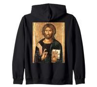 Jesus Orthodox Icon Christ Almighty Zip Hoodie