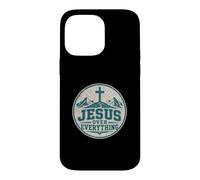 Jesus Over Everything Christian Faith Bold Statement Case for iPhone 14 Pro Max