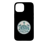 Jesus Over Everything Christian Faith Bold Statement Case for iPhone 15
