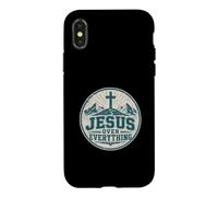 Jesus Over Everything Christian Faith Bold Statement Case for iPhone X/XS