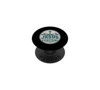 Jesus Over Everything Christian Faith Bold Statement PopSockets Adhesive PopGrip