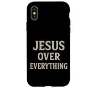 Jesus Over Everything Christian Inspirational Motivational Case for iPhone X/XS
