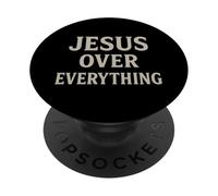 Jesus Over Everything Christian Inspirational Motivational PopSockets Adhesive PopGrip