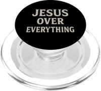 Jesus Over Everything Christian Inspirational Motivational PopSockets PopGrip for MagSafe