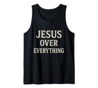 Jesus Over Everything Christian Inspirational Motivational Tank Top