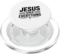 Jesus Over Everything Faith Inspirational PopSockets PopGrip for MagSafe