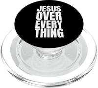 Jesus Over Everything Summer Christian Gym Fitness Workout PopSockets PopGrip for MagSafe