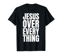 Jesus Over Everything Summer Christian Gym Fitness Workout T-Shirt